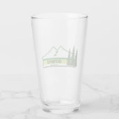 Olympisch Nationaal Park Groene Strepen Glas (Achterkant)