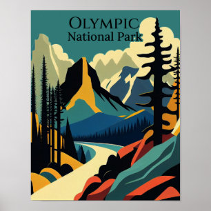 Olympisch Nationaal Park Hedendaagse Kunst Poster