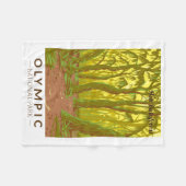 Olympisch Nationaal Park Hoh Rainforest Travel Art Fleece Deken (Voorkant (Horizontaal))