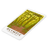 Olympisch Nationaal Park Hoh Rainforest Travel Art Magneet (Linkerzijde)
