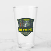 Olympisch Nationaal Park Illustratie Retro Glas (Voorkant)