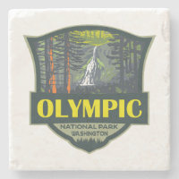 Olympisch Nationaal Park Illustratie Retro