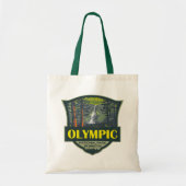 Olympisch Nationaal Park Illustratie Retro Tote Bag (Voorkant)