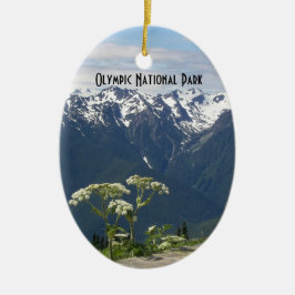 Olympisch Nationaal Park Landschapsvakantie Keramisch Ornament