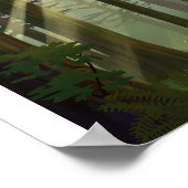 Olympisch Nationaal Park Litho Kunstwerk Poster (Hoek)