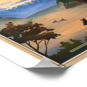 Olympisch Nationaal Park Litho Kunstwerk Poster (Hoek)