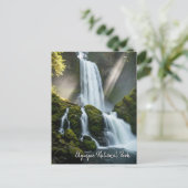 Olympisch nationaal park met regenwoudwaterval briefkaart (Staand voorkant)