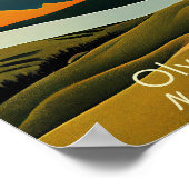 Olympisch Nationaal Park Minimalist Poster (Hoek)