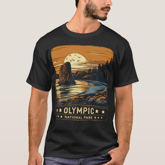 Olympisch Nationaal Park Shirt Washington Adv (Voorkant)