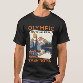 Olympisch Nationaal Park-Washington Avontuur T-shirt