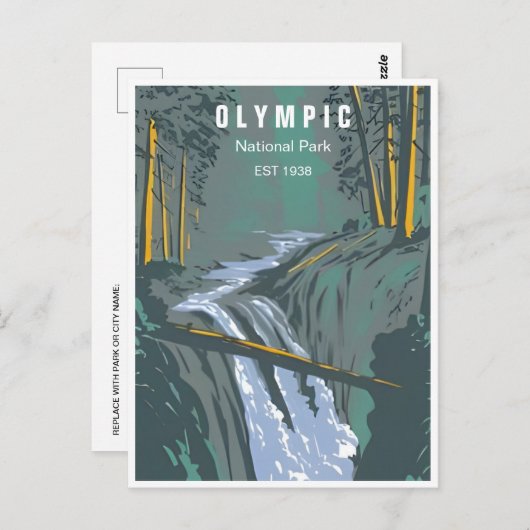 Olympisch Nationaal Park Washington Briefkaart (Voorkant / Achterkant)