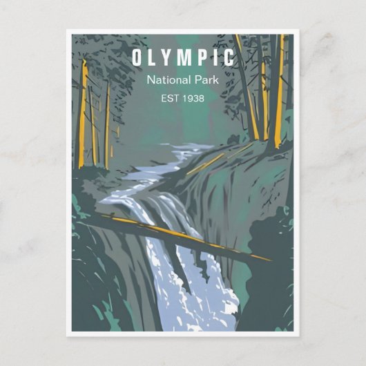  Olympisch Nationaal Park Washington Briefkaart (Voorkant)