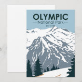  Olympisch Nationaal Park Washington Feestdagenkaart (Voorkant / Achterkant)