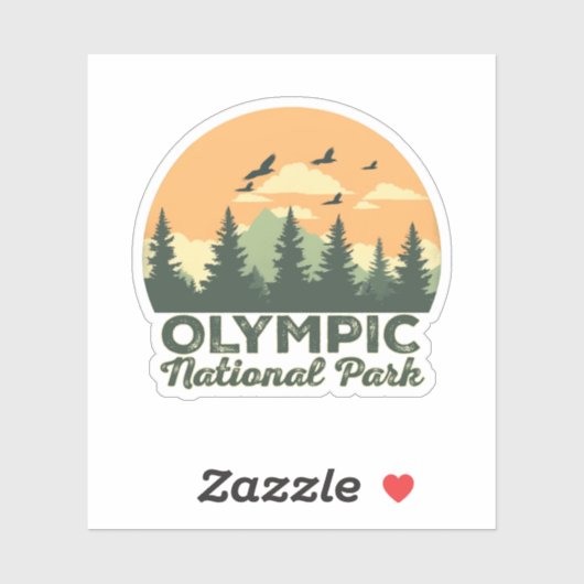 Olympisch Nationaal Park Washington geschenken Sticker (Vel)