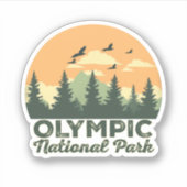 Olympisch Nationaal Park Washington geschenken Sticker (Voorkant)