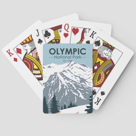  Olympisch Nationaal Park Washington Pokerkaarten (Achterkant)