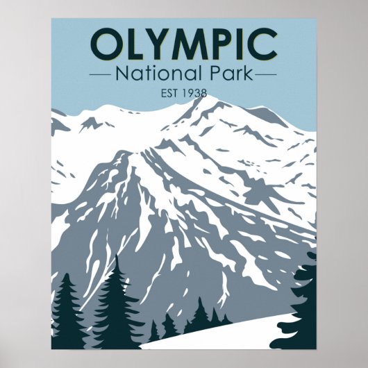 Olympisch Nationaal Park Washington Poster (Voorkant)