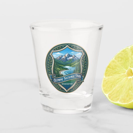 Olympisch Nationaal Park Washington Shot Glas (Voorkant)