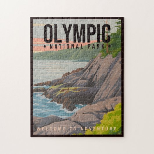 Olympisch Nationaal Park Washington Souvenir Legpuzzel (Verticaal)