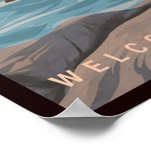 Olympisch Nationaal Park Washington  Souvenir Poster (Hoek)