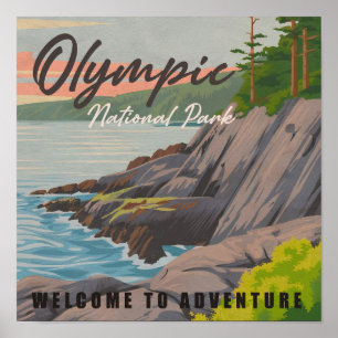 Olympisch Nationaal Park Washington  Souvenir Poster