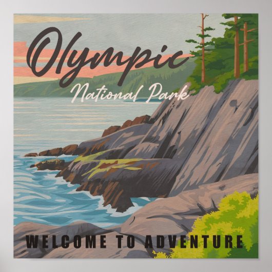 Olympisch Nationaal Park Washington  Souvenir Poster (Voorkant)