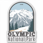  Olympisch Nationaal Park Washington Sticker (Voorkant)