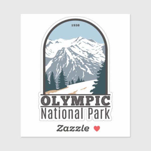  Olympisch Nationaal Park Washington Sticker (Vel)