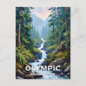 Olympisch Nationaal Park | Washington Travel Briefkaart (Voorkant)