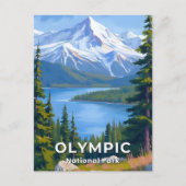 Olympisch Nationaal Park | Washington Travel Paint Briefkaart (Voorkant)