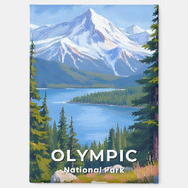 Olympisch Nationaal Park | Washington Travel Paint Magneet