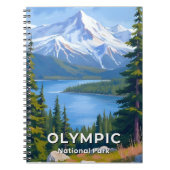 Olympisch Nationaal Park | Washington Travel Paint Notitieboek (Voorkant)