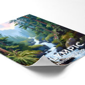 Olympisch Nationaal Park | Washington Travel Poster (Hoek)