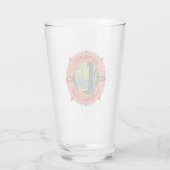 Olympisch natuurpark Hoh Rainforest Retro Compass Glas (Achterkant)