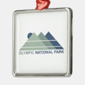 Olympisch natuurpark Mountain Sun Metalen Ornament (Links)