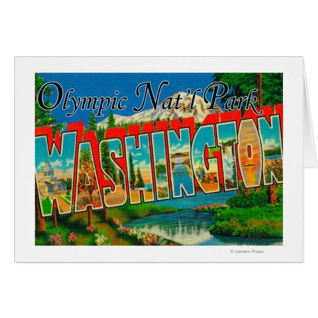 Olympisch natuurpark, Washington (Voorkant Horizontaal)