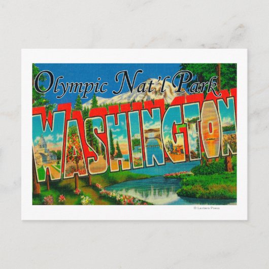 Olympisch natuurpark, Washington Briefkaart (Voorkant)
