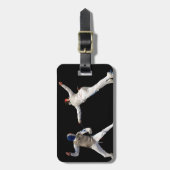 Olympisch omheining Lunge en Parry Bagagelabel (Voorkant verticaal)