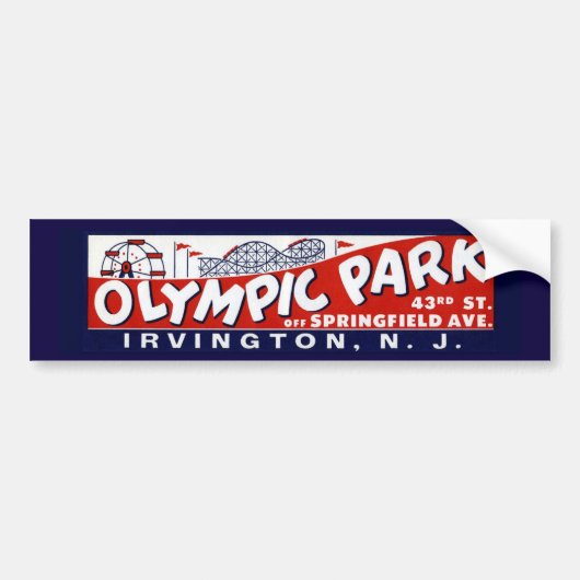 Olympisch Park Bumpersticker, New Jersey Bumpersticker (Voorkant)