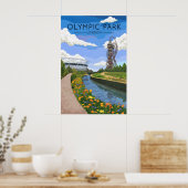 Olympisch Park Londen Reisposter Poster (Keuken)
