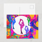 OLYMPISCH SCHAatsen Briefkaart (Voorkant / Achterkant)