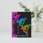 OLYMPISCH SCHAATSEN  BRIEFKAART (Staand voorkant)