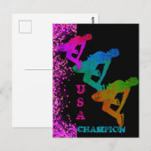 OLYMPISCH SCHAATSEN  BRIEFKAART (Voorkant / Achterkant)