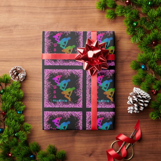 OLYMPISCH SCHAATSEN  CADEAUPAPIER (Feestdagen Geschenken)