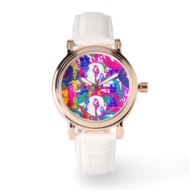 OLYMPISCH SCHAATSEN  HORLOGE (Voorkant)