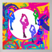 OLYMPISCH SCHAATSEN  POSTER (Voorkant)