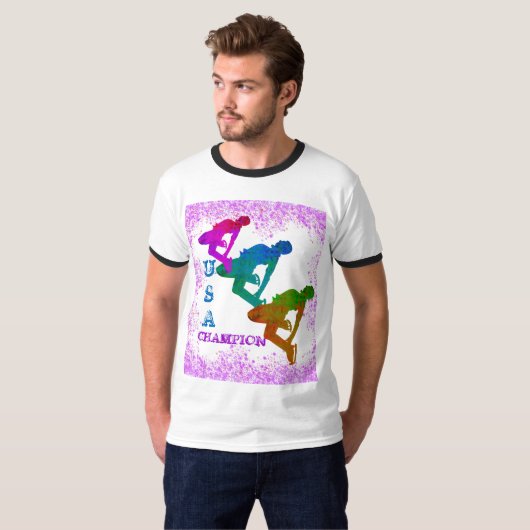 OLYMPISCH SCHAATSEN T-SHIRT (Voorkant volledig)