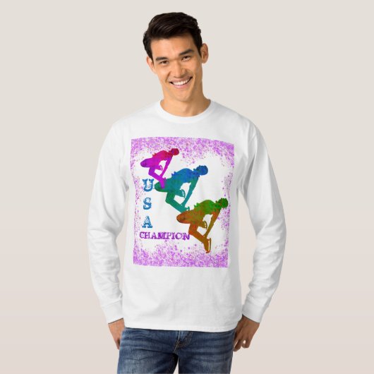 OLYMPISCH SCHAATSEN  T-SHIRT (Voorkant volledig)