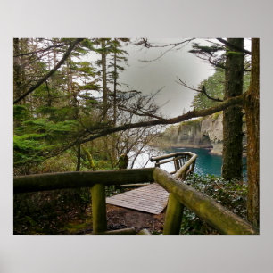 Olympisch schiereiland Cape Flattery - Washington Poster