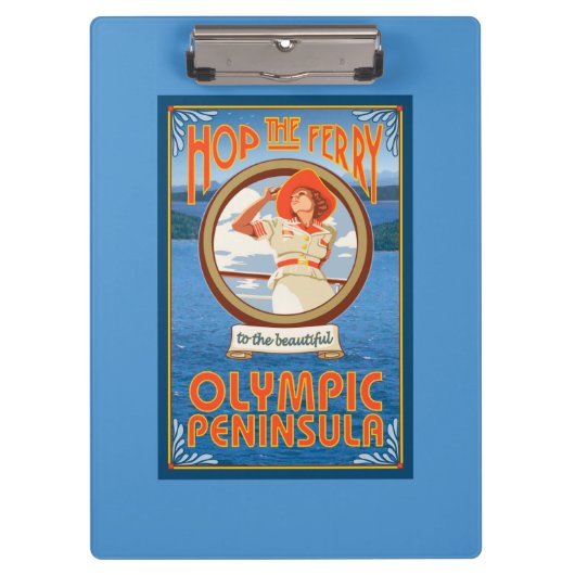 Olympisch schiereiland, Washington Hop the Ferry Klembord (Voorkant)